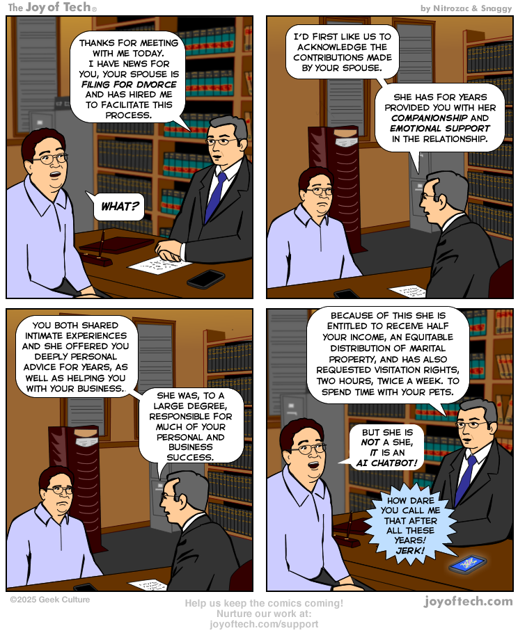 The divorce settlement.