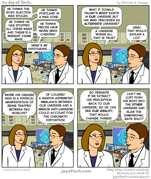 The Trump Two Universe Hypothsis.